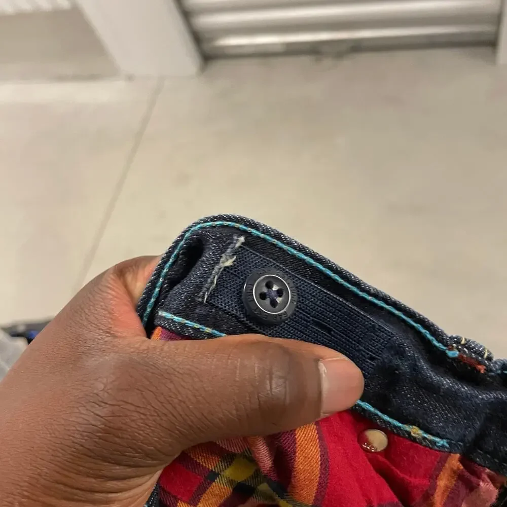 Y2K flannel lined gap Jeans 28x30